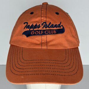 Tapps Island Golf Club Orange Washington Adjustable Hat Cap
